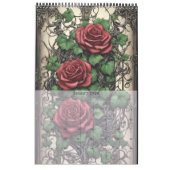 Gotische Rozen van Ivy en Bat Gothic Art Kalender (Jan 2026)