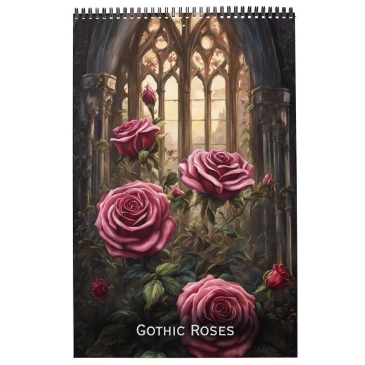 Gotische Rozen van Ivy en Bat Gothic Art Kalender (Hoes)