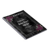 Gotische Rozen Vrijgezellenfeest Geschenklijst Not Notitieboek (Rechterzijde)