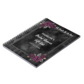 Gotische Rozen Vrijgezellenfeest Geschenklijst Not Notitieboek (Linkerzijde)