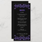 Gotische Rozen Wedding Menu (Voorkant / Achterkant)