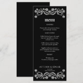 Gotische Rozen Wedding Menu (Voorkant / Achterkant)