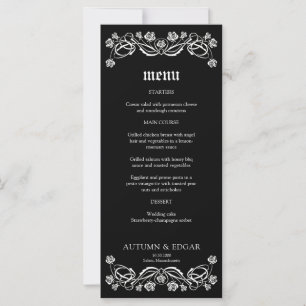Gotische Rozen Wedding Menu