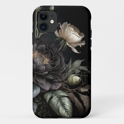 Gotische rozenboeket Zwarte bloem Case-Mate iPhone Case (Achterkant)