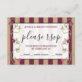 Gotische RSVP-bijlagekaart Informatiekaartje