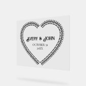 Gotische ruggengraat hart bot minimalistische brui acryl bord (Hoek)