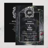 Gotische Ruïnes Monogram Allemaal in één QR-code H Kaart (Voorkant / Achterkant)