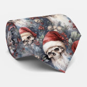 Gotische Santa Skulls in Rode Santa hoeden Gothmas Stropdas (Opgerold)
