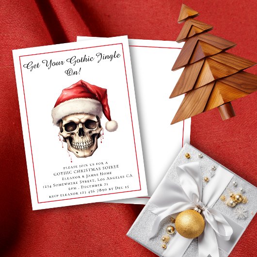 Gotische Santa Vrolijk Kerstfeest Kaart