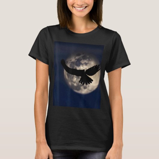 Gotische schaduw van een vogel van prooi t-shirt (Voorkant)