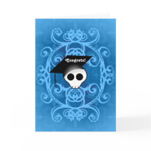 Gotische schedel afstuderen gefeliciteerd