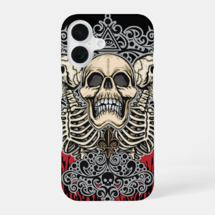 Gotische Schedel & Allesziend Oog  iPhone 16 Hoesje