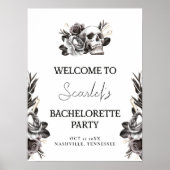 Gotische schedel bruid of Die Bachelorette Welkom Poster (Voorkant)