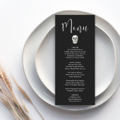 Gotische Schedel Bruiloftsmenu Menu