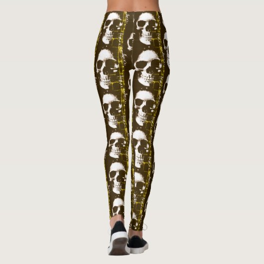 Gotische schedel decoratieve Leggings (Achterkant)
