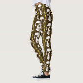 Gotische schedel decoratieve Leggings (Links)