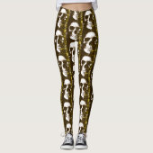 Gotische schedel decoratieve Leggings (Voorkant)
