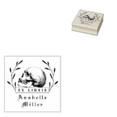 Gotische schedel Elegant  Botanisch Boek Rubberstempel (Gestempeld)