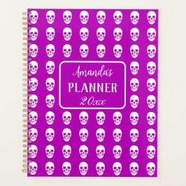 Gotische schedel elegant roze 2024 planner