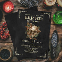  Gotische schedel Elegant Volwassen Halloween Part