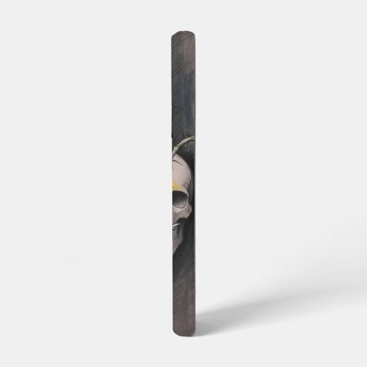 Gotische schedel en doorn bloem samsung galaxy hoesje (Linkerkant)