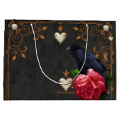 Gotische schedel en raaf. groot cadeauzakje (Achterkant)