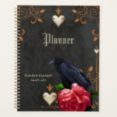 Gotische schedel en raaf. planner (Voorkant)