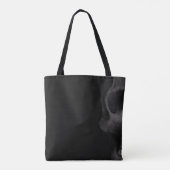 Gotische schedel en rode rozen gedempt tote bag (Achterkant)