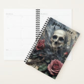"Gotische schedel en Rozen #2" Planner (Display)