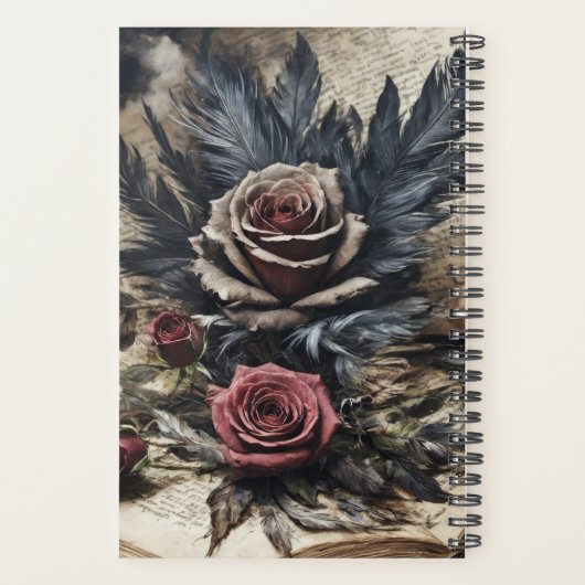  "Gotische schedel en Rozen #2" Planner (Achterkant)