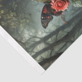 Gotische schedel en Rozen - Decoupage Tissuepapier (Detail)