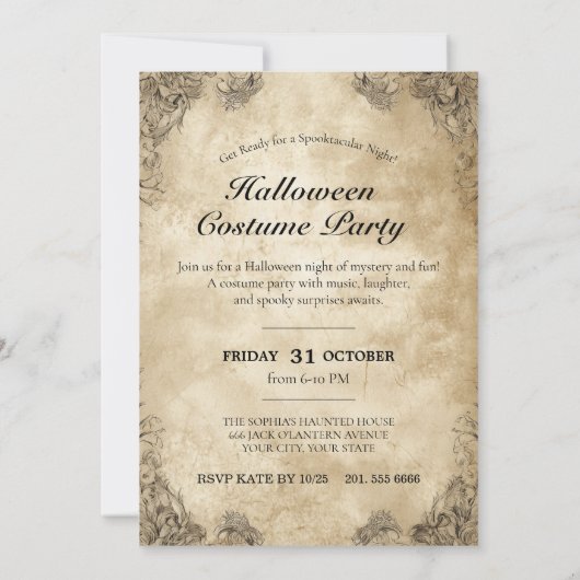 Gotische schedel en Rozen kunst Kaart (Achterkant)