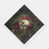 Gotische schedel en Rozen Servet (Hoek)
