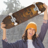 Gotische schedel en skelet Candlelit Shrine Persoonlijk Skateboard