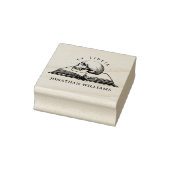  gotische schedel ex libris aangepaste boek rubberstempel (Stempel)