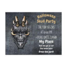 Gotische Schedel Halloween Feest
