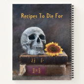 Gotische schedel hoofd  boeken Zonnebloem recept (Achterkant)