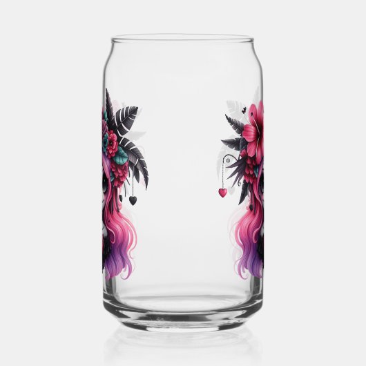 Gotische schedel kan glas (Rechts)