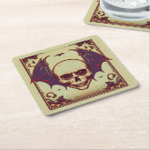 'GOTISCHE SCHEDEL' KARTONNEN ONDERZETTERS (Schuin)