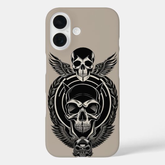 Gotische schedel kunstwerk met ingewikkelde detail Case-Mate iPhone case (Achterkant)