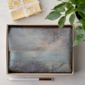 Gotische Schedel met Bloemen Donkere Bloemen Decou Tissuepapier (Geschenk)