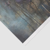 Gotische Schedel met Bloemen Donkere Bloemen Decou Tissuepapier (Detail)