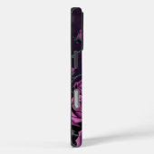 Gotische schedel met Paarse Rozen Case-Mate iPhone Case (Achterkant / Rechts)