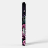 Gotische schedel met Paarse Rozen Case-Mate iPhone Case (Achterkant / Rechts)