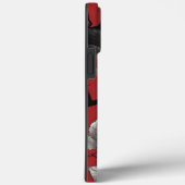 Gotische schedel met zwart Roos Case-Mate iPhone Case (Achterkant / Rechts)