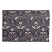 Gotische schedel motten en maan beddengoed kussensloop (Achterkant)