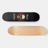 Gotische Schedel Persoonlijk Skateboard (Horizontaal)