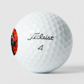 Gotische schedel rode rozen golfballen (Logo)