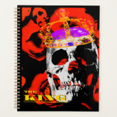 Gotische schedel rode rozen planner (Voorkant)