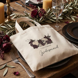 Gotische Schedel & Roos Bruidsmeisje Mini Tote Bag